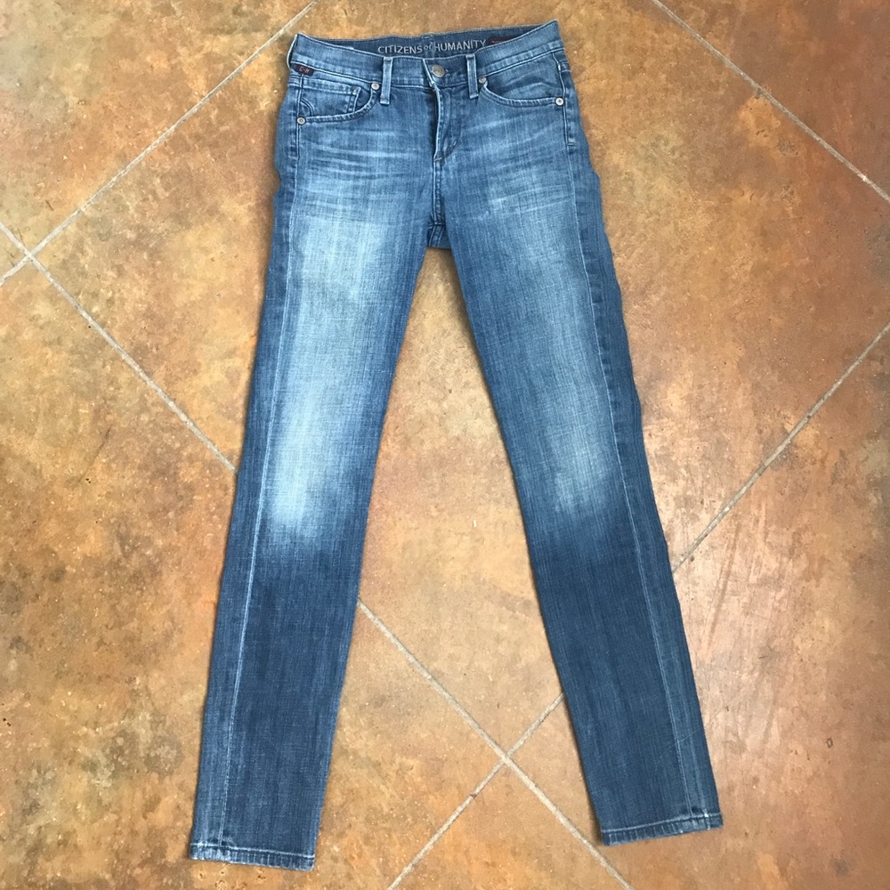 Citizens of Humanity ankle cropped mid rise skinny