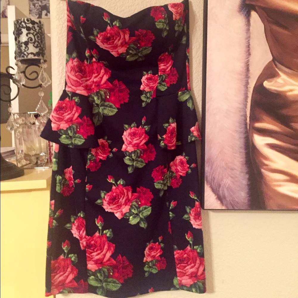 Floral tube dress