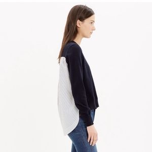 Madewell 100% Cotton Mixer Cropped Sweater