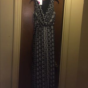 Black and white jumpsuit