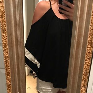Black with white details top