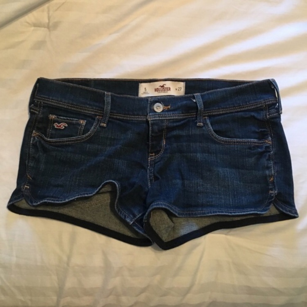 Dark Denim Hollister Shorts