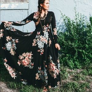 Free People Garden Combo First Kiss Maxi Dress S