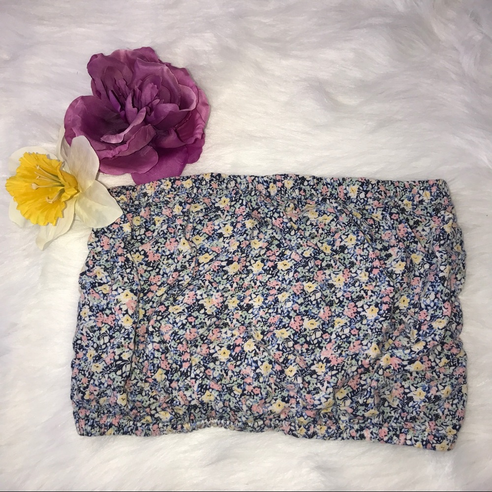 Off Should Crop Top Floral