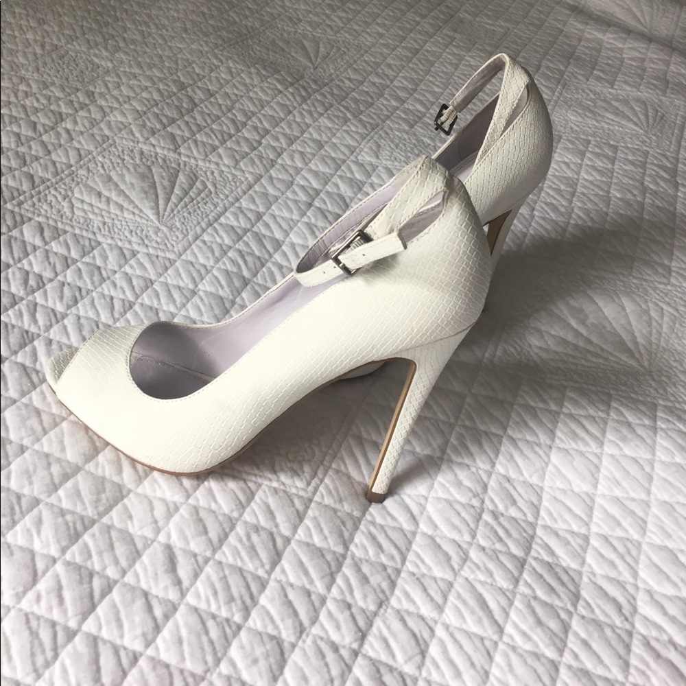 White Snake Heels