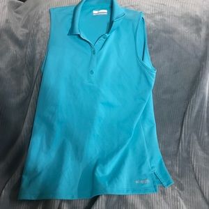 Columbia Sleeveless Collared Top/Golf Shirt
