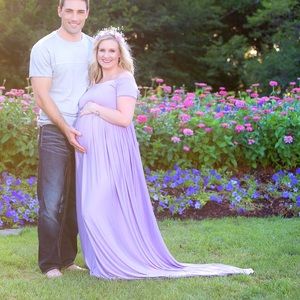 Lavender Maternity Gown