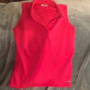 Columbia Sleeveless Collared Top/Golf Shirt.