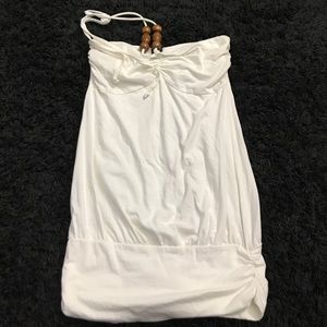 White halter bra top tank