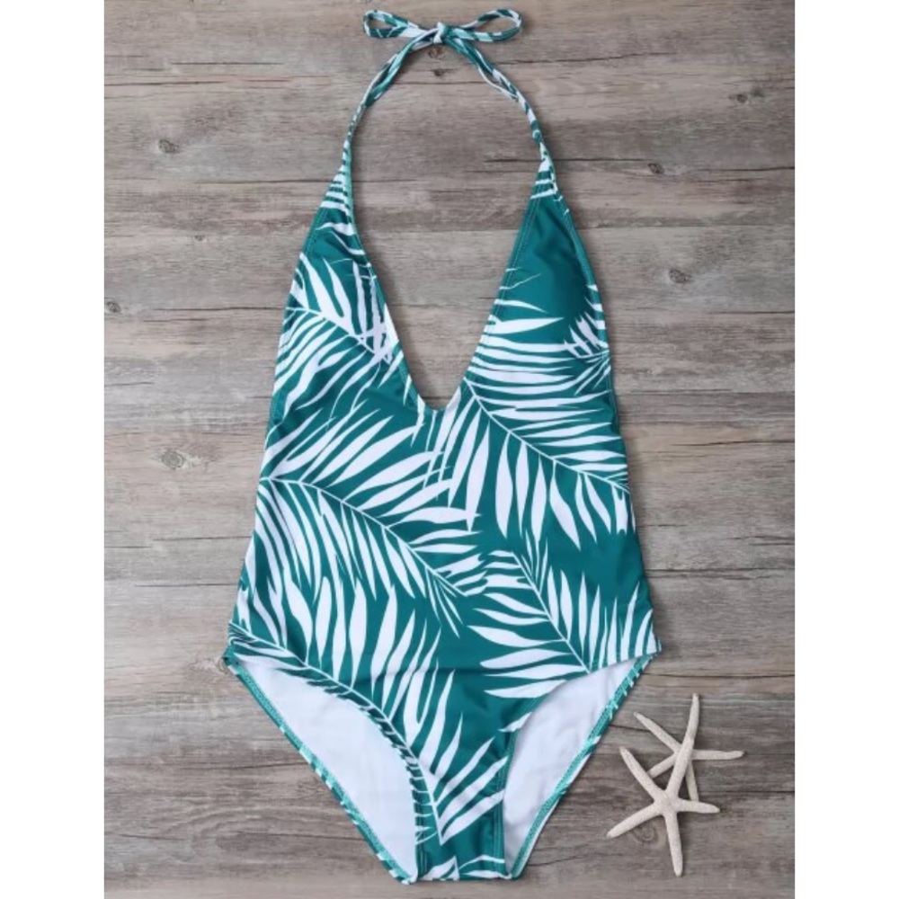 Tropical Print One Piece