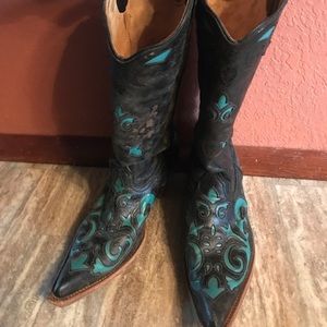 Corral leather Beautiful Cowgirl boots size 11
