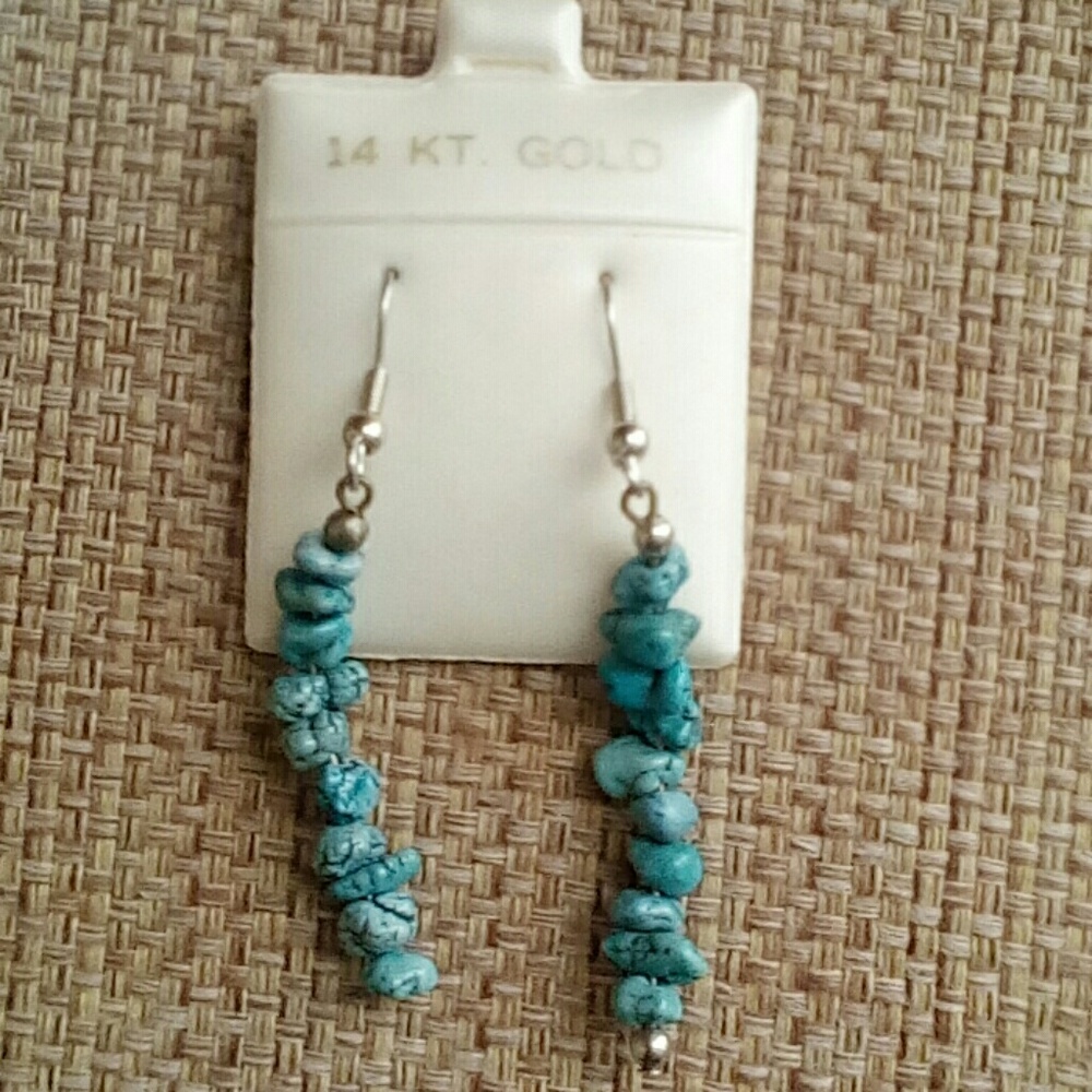 Real turquois earrings