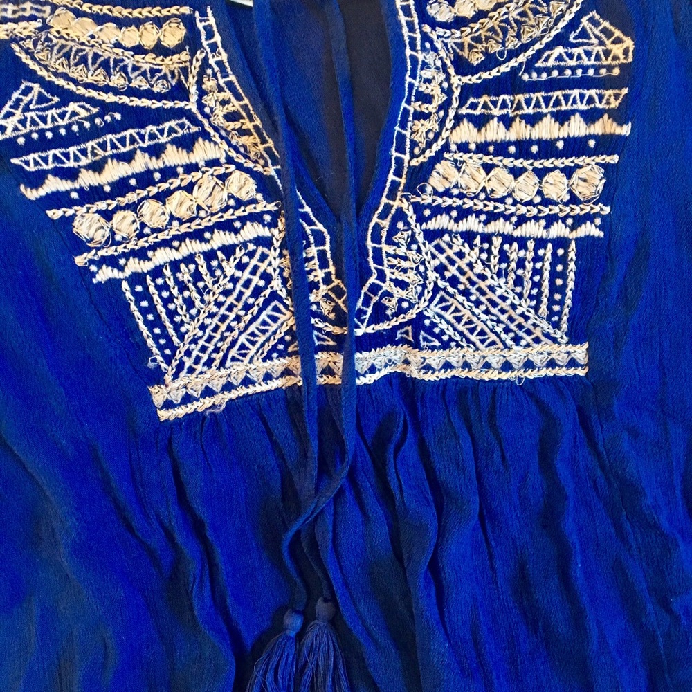 American Eagle Boho Peasant Top
