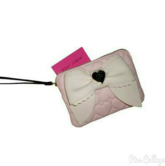 Betsey Johnson Handbags - Betsey Johnson Pink Wristlet - NWT