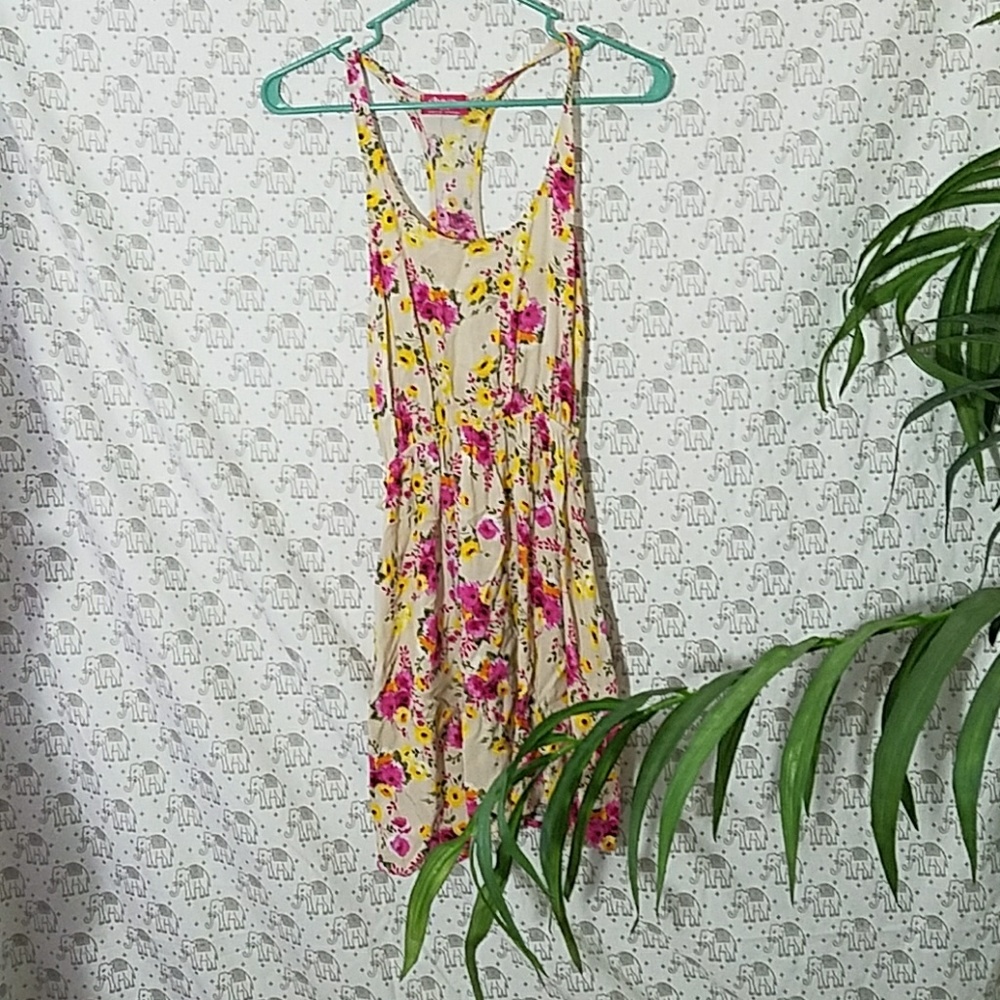 Racerback floral print dress