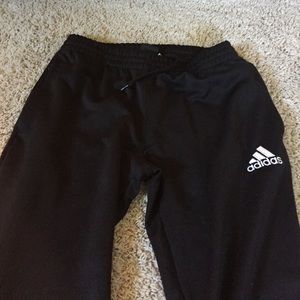 Black Adidas soccer pants