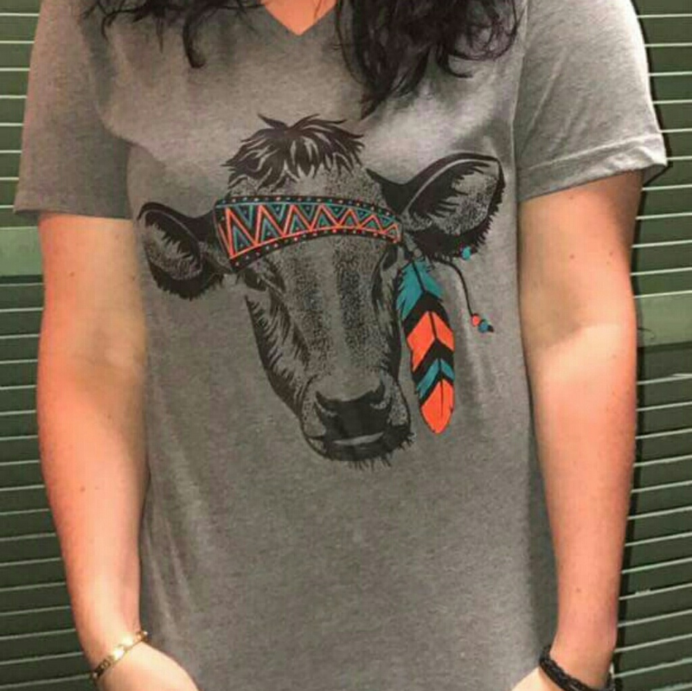 Hippie cow shirts. Only large left!🐂