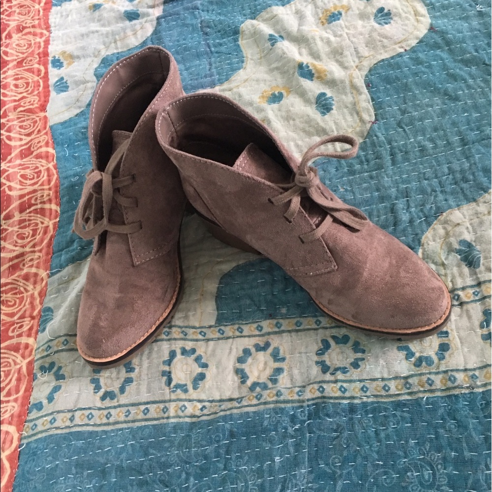 Gray Ankle Boots