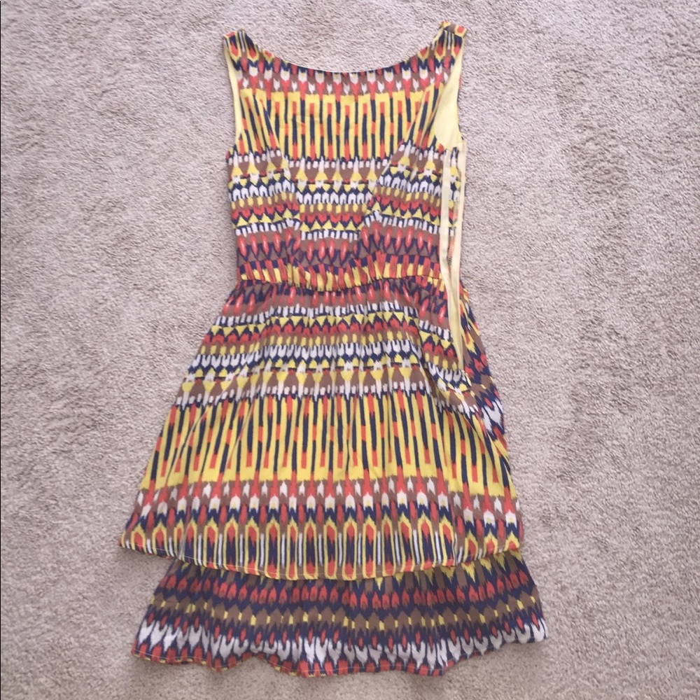 pink owl multicolored dress