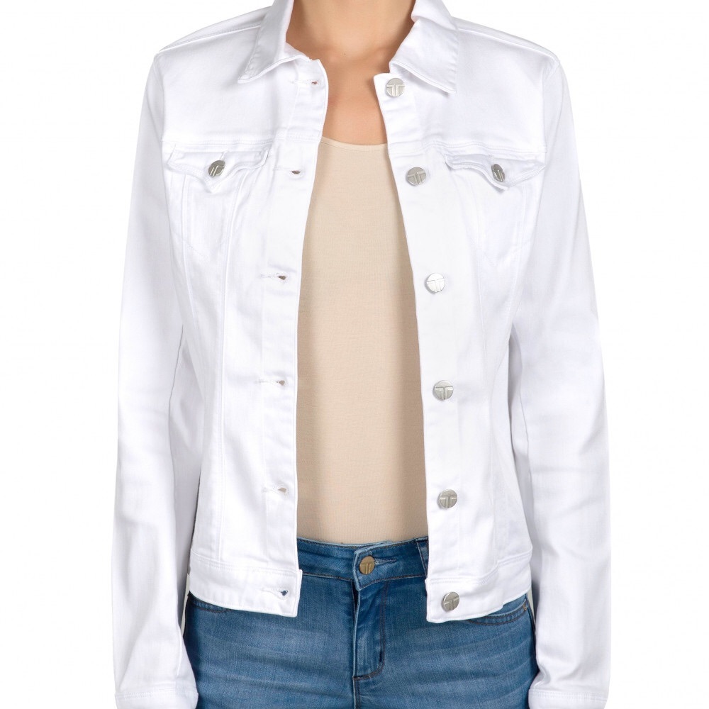 TractrBLU White Jean jacket