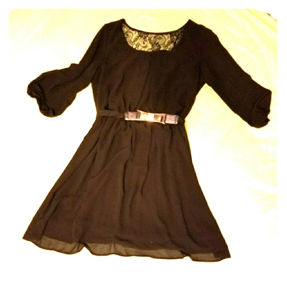 Layered chiffon dress