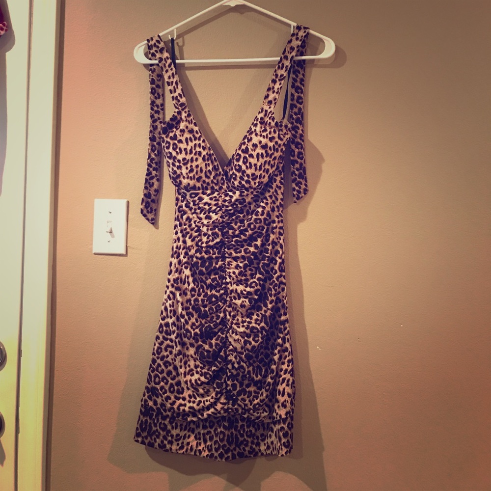 Leopard cocktail dress