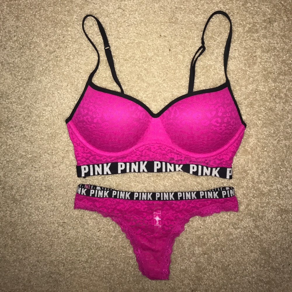 VS Pink Bra & Panties set