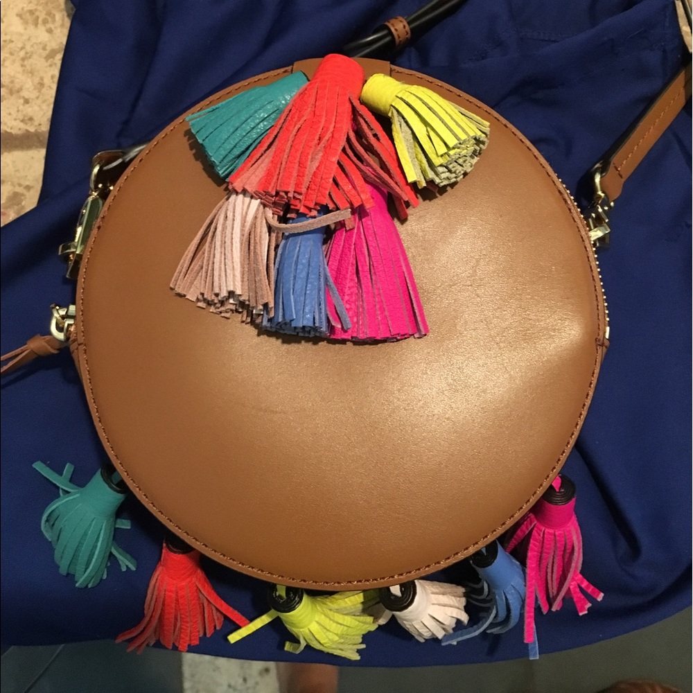 Rebecca minkoff round tassel purse