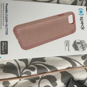 Speck pink glitter phone case