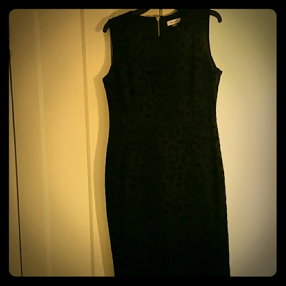 Calvin Klein Leopard-print sheath dress