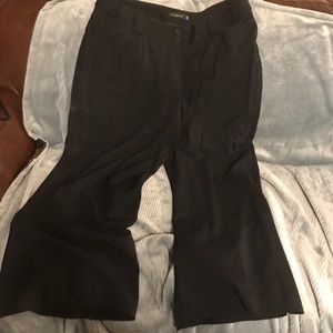 Black dress trousers