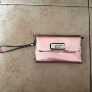 Victoria secret wallet rose gold