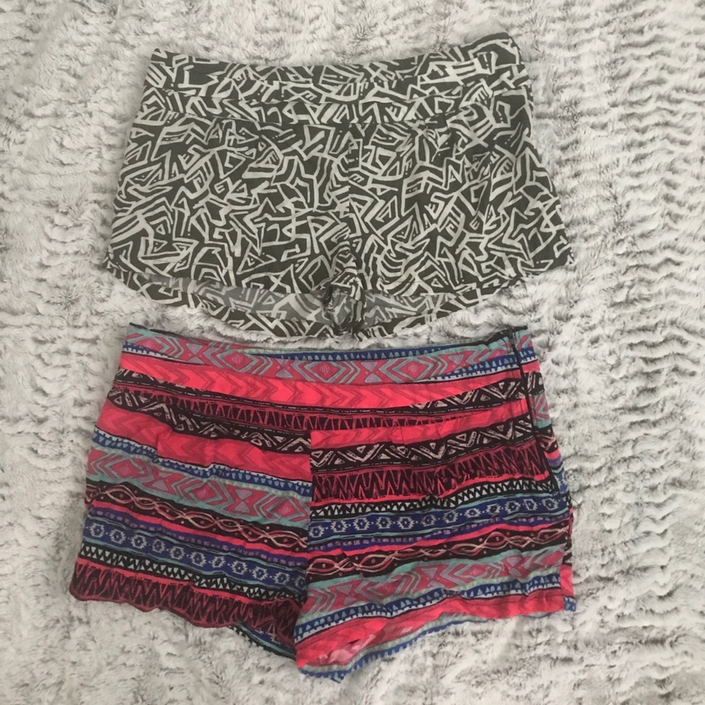 Geometric pattern shorts