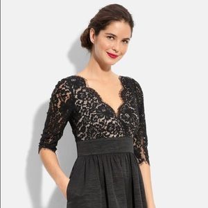 Eliza J Lace & Faille dress