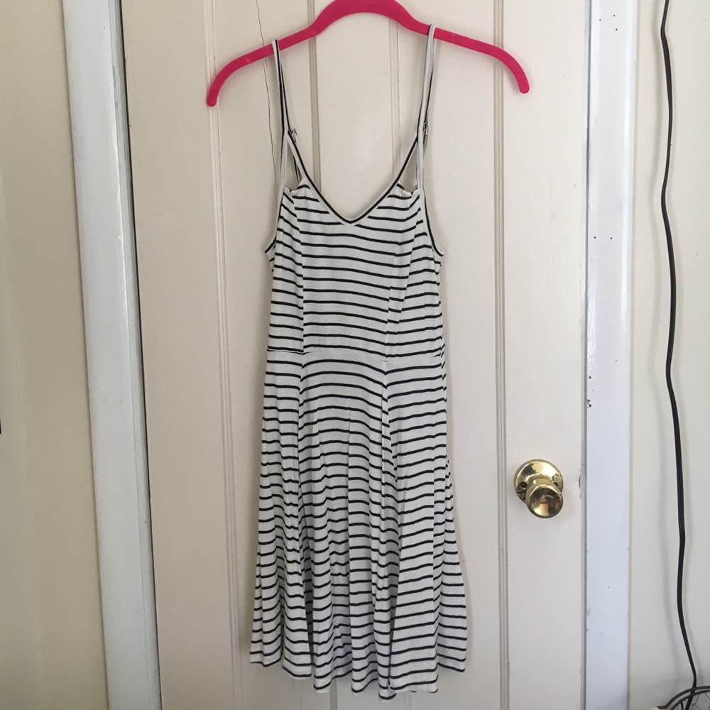 Black and White striped dress!!