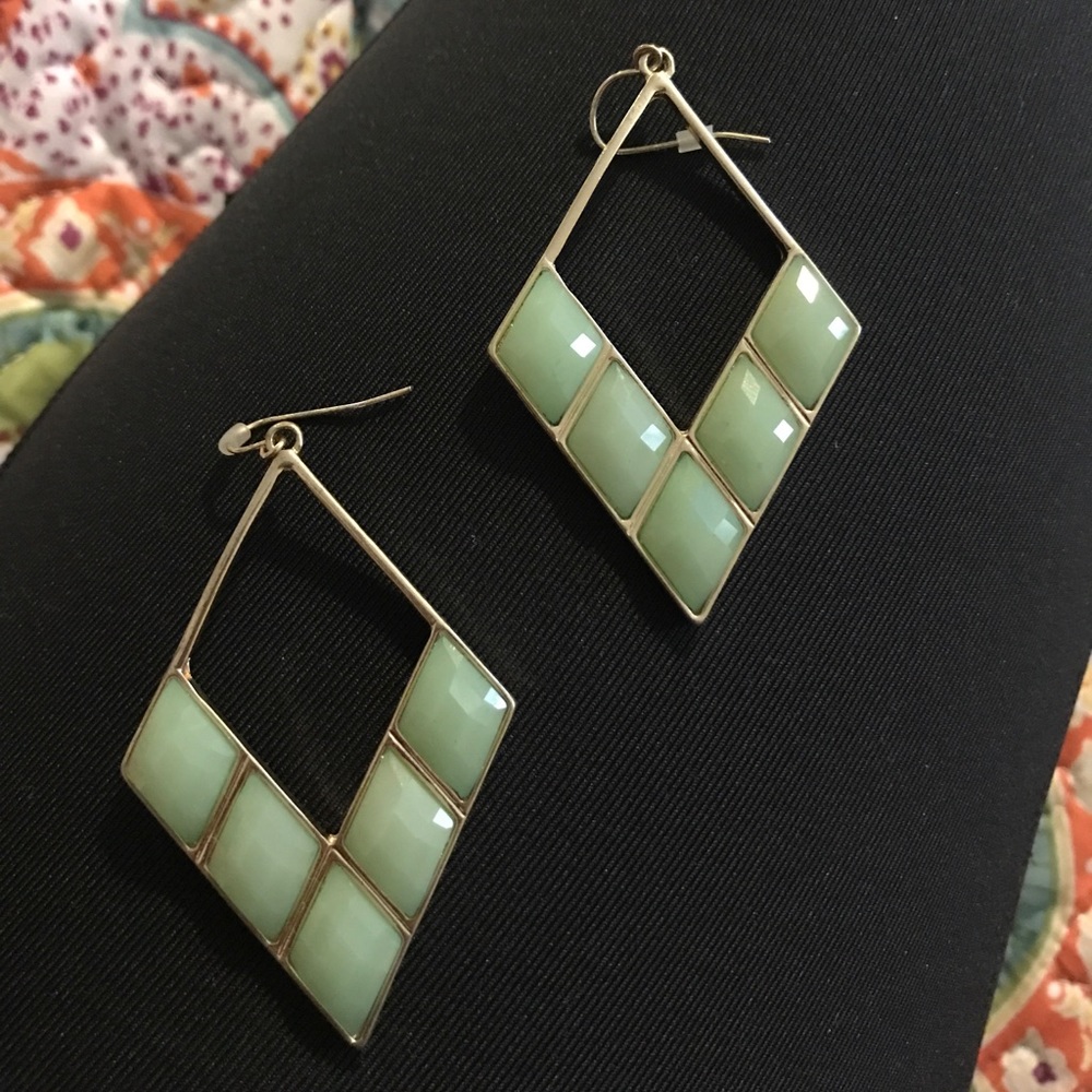 Diamond shaped earrings