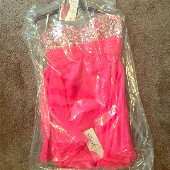 Hot Pink Damas SMALL Strapless prom/formal dress - Picture 1 of 4