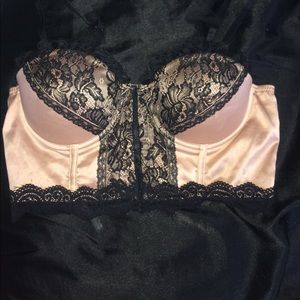 Lace corset crop top