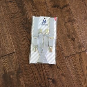 Boys grey suspenders