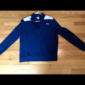 Shep Shirt, Navy with Pink Seersucker