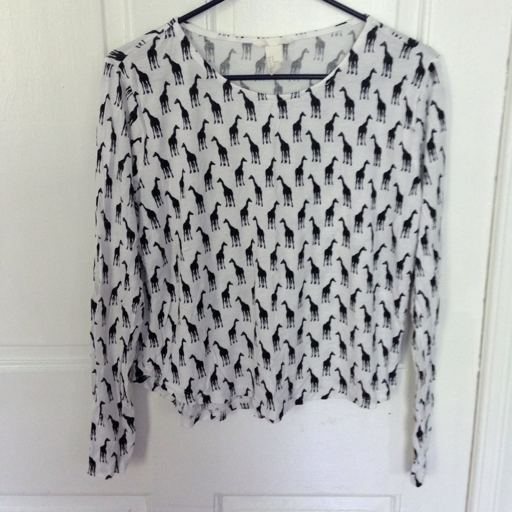 Giraffe print shirt