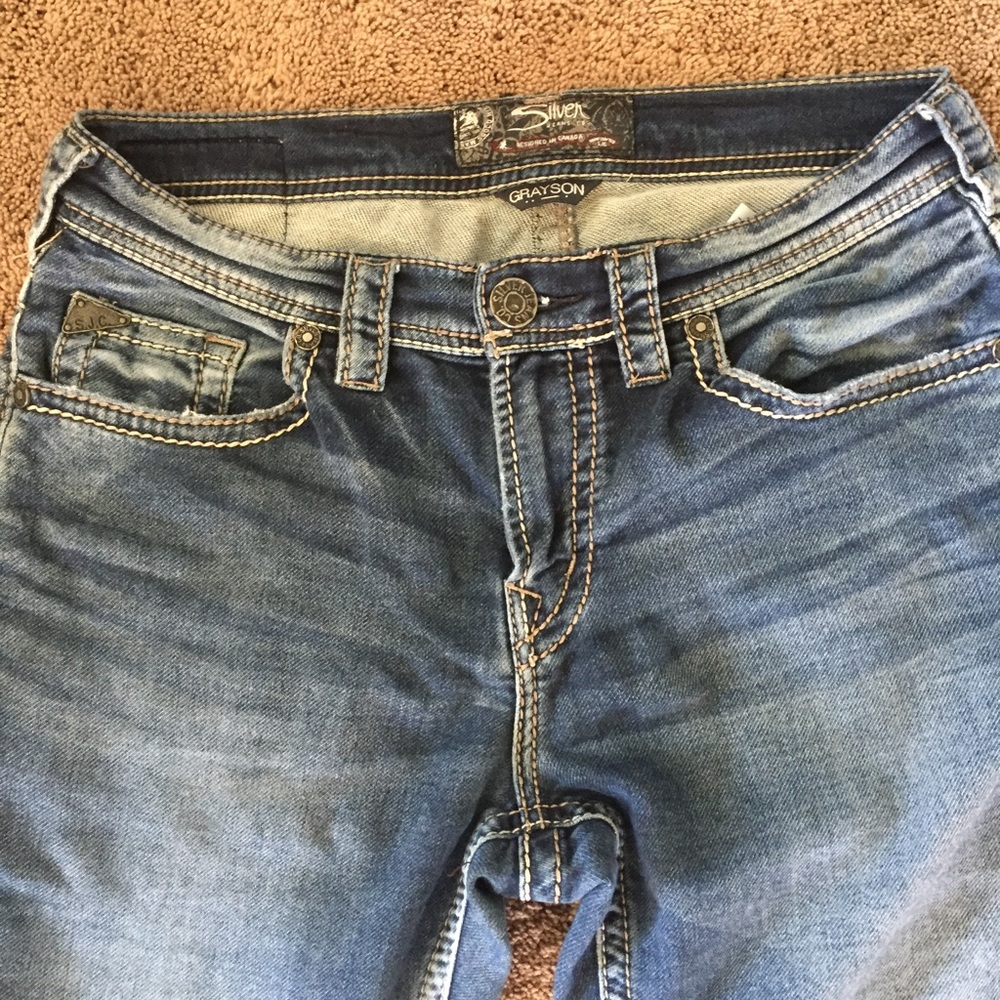 Men's Silver Jeans