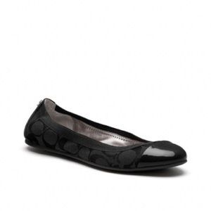 Black coach flats