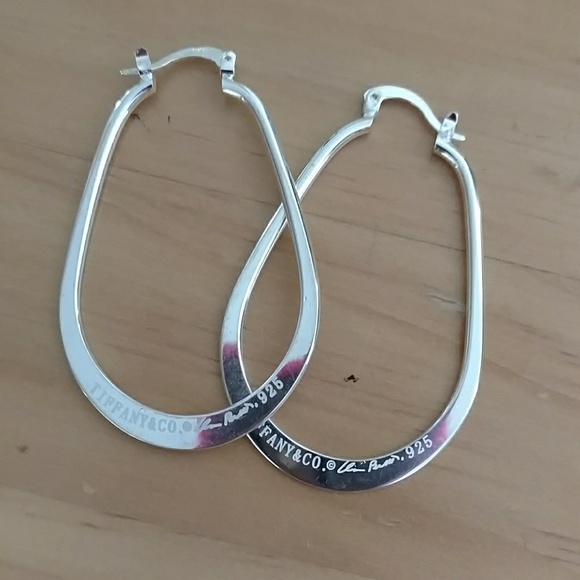 Jewelry - 925 sterling silver oval hoops
