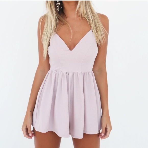 Sabo Skirt Pants - Tiger Mist Let it Happen Blush Playsuit Romper