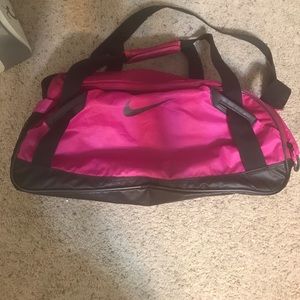 Hot pink Nike gym bag