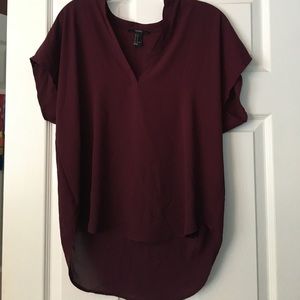 Wine Colored Blouse