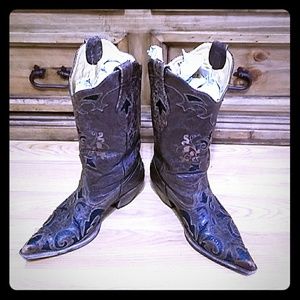Corral Boots size 9M - Brown & Black