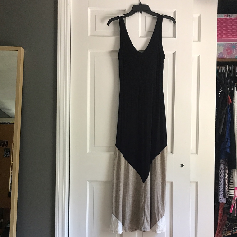 black cotton maxi dress