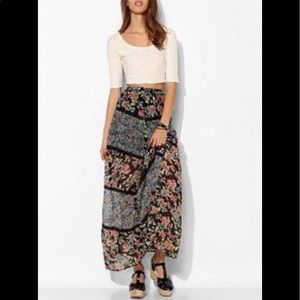 Urban Outfitters Print-Mix Maxi Skirt